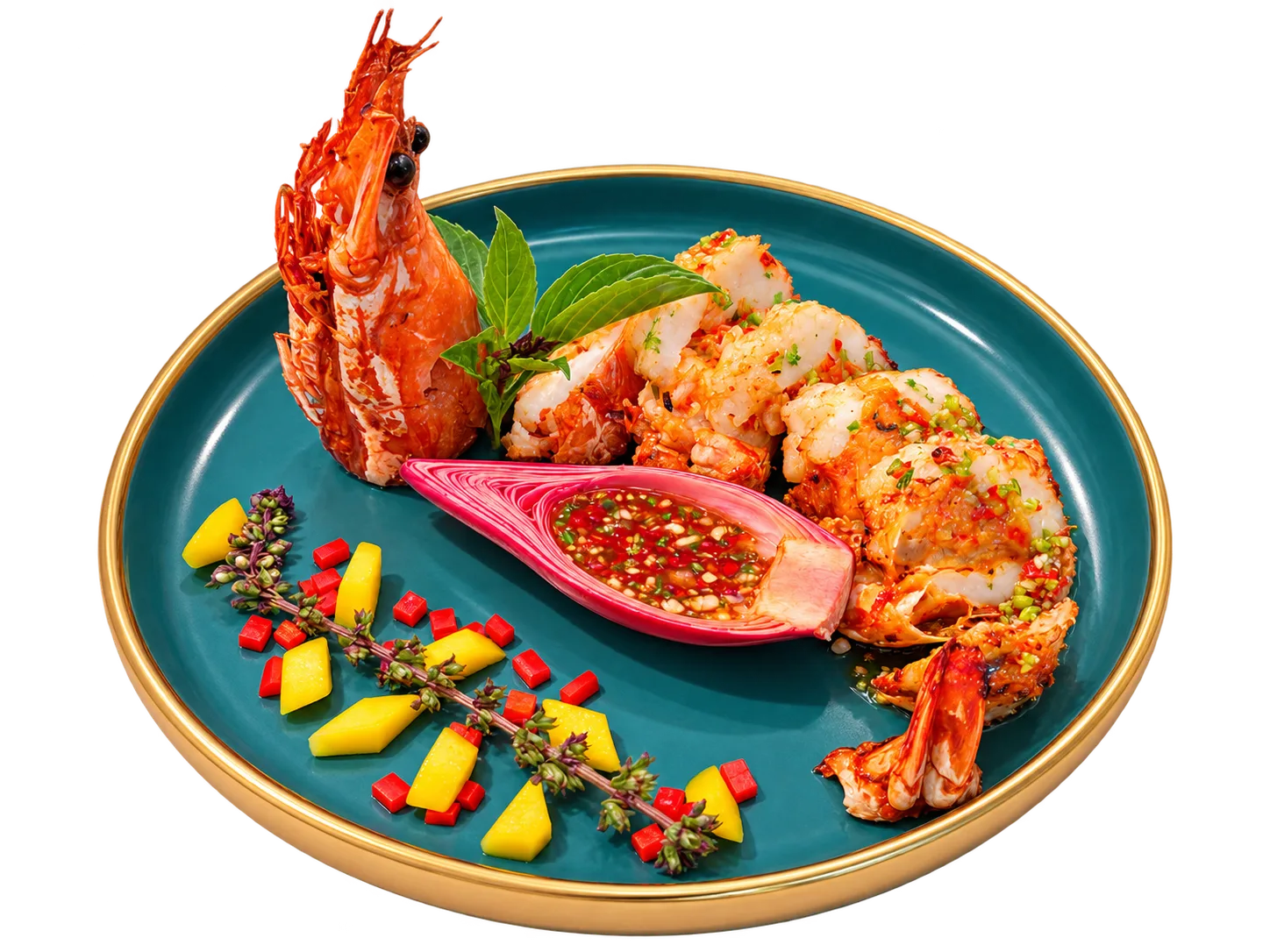 Stuffed Kuruma Prawns with Otak-Otak Paste (Min 3 pcs)