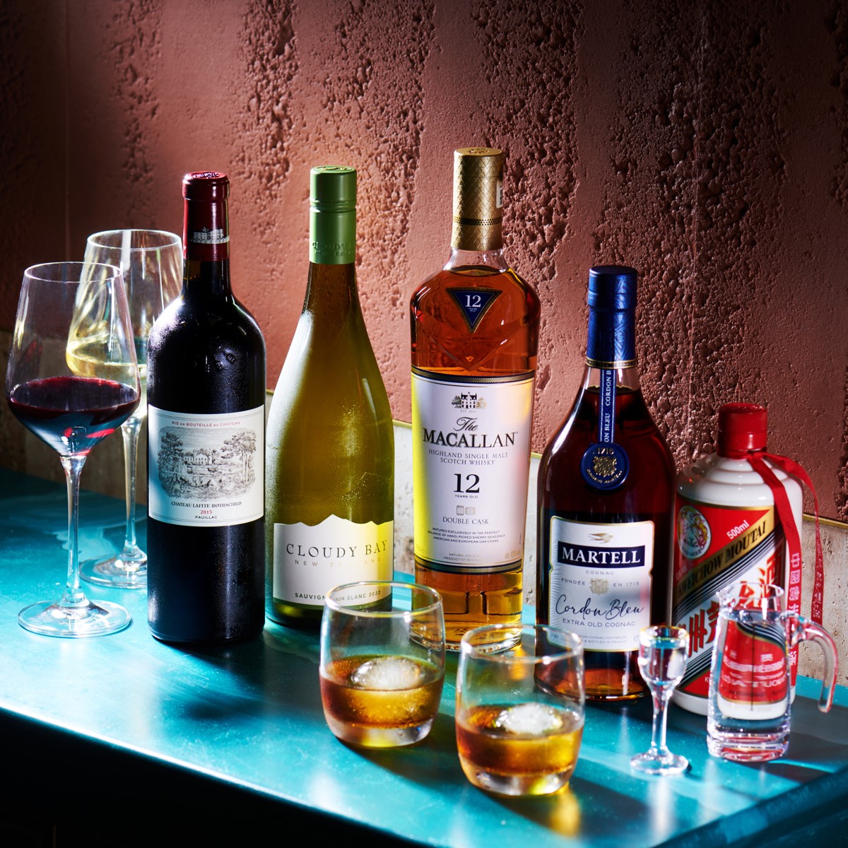 Member cellar selection of wine, whisky, cognac and baijiu